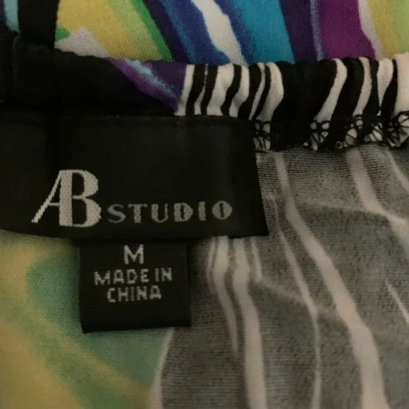 Women’s AB Studio Knee Length Dress Medium Little Black Dress - Picture 4 of 10